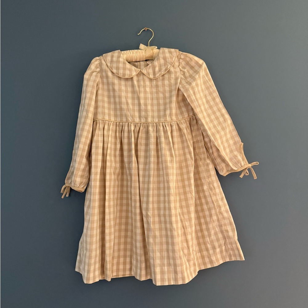 Stitchy Fish Gingham Dress